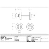 High quality images of the From The Anvil - Burnished Brass Round Thumbturn Set (Plain) | Sku. Anvil-52464 | available to order from Trade Door Handles, quick delivery at discounted prices.