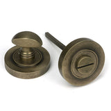 High quality images of the From The Anvil - Burnished Brass Round Thumbturn Set (Plain) | Sku. Anvil-52464 | available to order from Trade Door Handles, quick delivery at discounted prices.