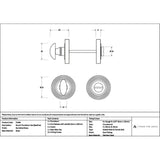 High quality images of the From The Anvil - Burnished Brass Round Thumbturn Set (Beehive) | Sku. Anvil-52466 | available to order from Trade Door Handles, quick delivery at discounted prices.