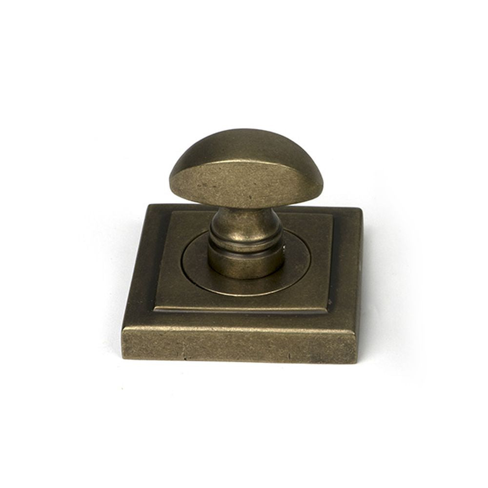High quality images of the From The Anvil - Burnished Brass Round Thumbturn Set (Square) | Sku. Anvil-52467 | available to order from Trade Door Handles, quick delivery at discounted prices.