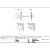 High quality images of the From The Anvil - Burnished Brass Round Thumbturn Set (Square) | Sku. Anvil-52467 | available to order from Trade Door Handles, quick delivery at discounted prices.