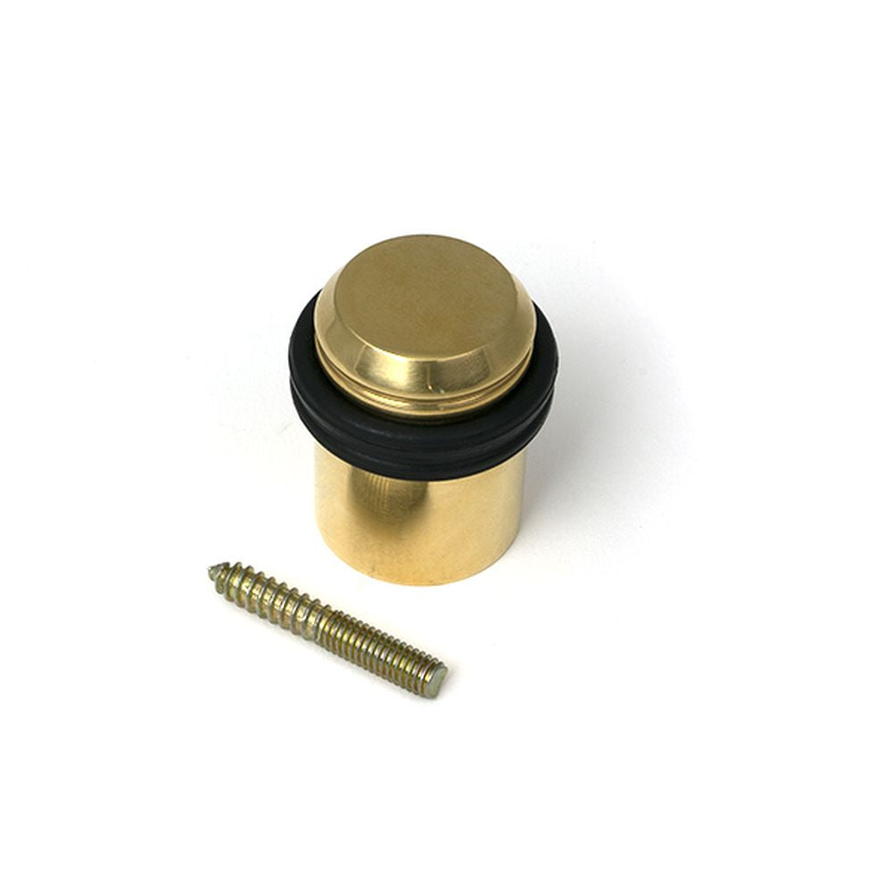 High quality images of the From The Anvil - Polished Brass Floor Mounted Door Stop | Sku. Anvil-52469 | available to order from Trade Door Handles, quick delivery at discounted prices.