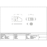 High quality images of the From The Anvil - Satin Marine SS (316) Key-Flush Sash Stop | Sku. Anvil-52475 | available to order from Trade Door Handles, quick delivery at discounted prices.