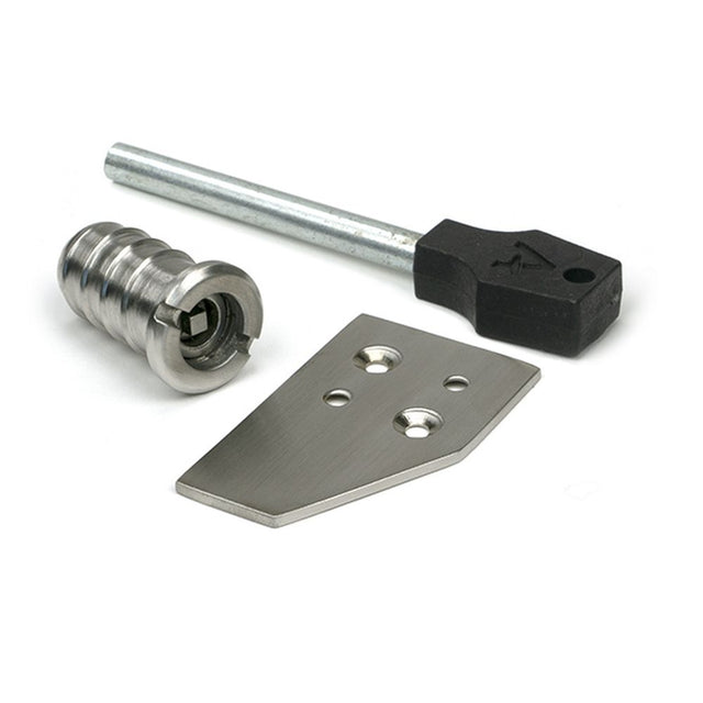 High quality images of the From The Anvil - Satin Marine SS (316) Key-Flush Sash Stop | Sku. Anvil-52475 | available to order from Trade Door Handles, quick delivery at discounted prices.