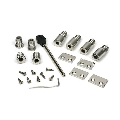 High quality images of the From The Anvil - Polished Marine SS (316) Secure Stops (Pack of 4) | Sku. Anvil-52477 | available to order from Trade Door Handles, quick delivery at discounted prices.