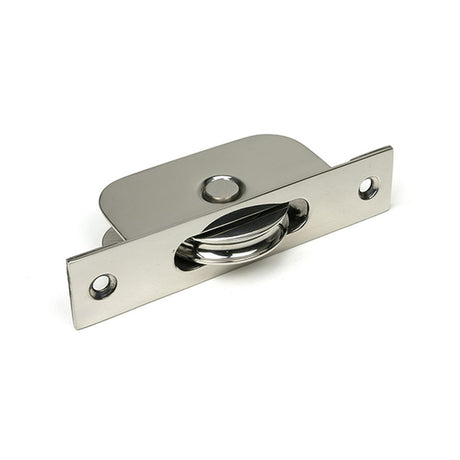 High quality images of the From The Anvil - Polished Marine SS (316) Square Ended Sash Pulley 75kg | Sku. Anvil-52479 | available to order from Trade Door Handles, quick delivery at discounted prices.