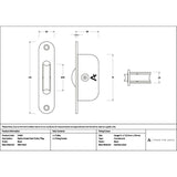 High quality images of the From The Anvil - Black Radiused Sash Pulley 75kg | Sku. Anvil-52481 | available to order from Trade Door Handles, quick delivery at discounted prices.