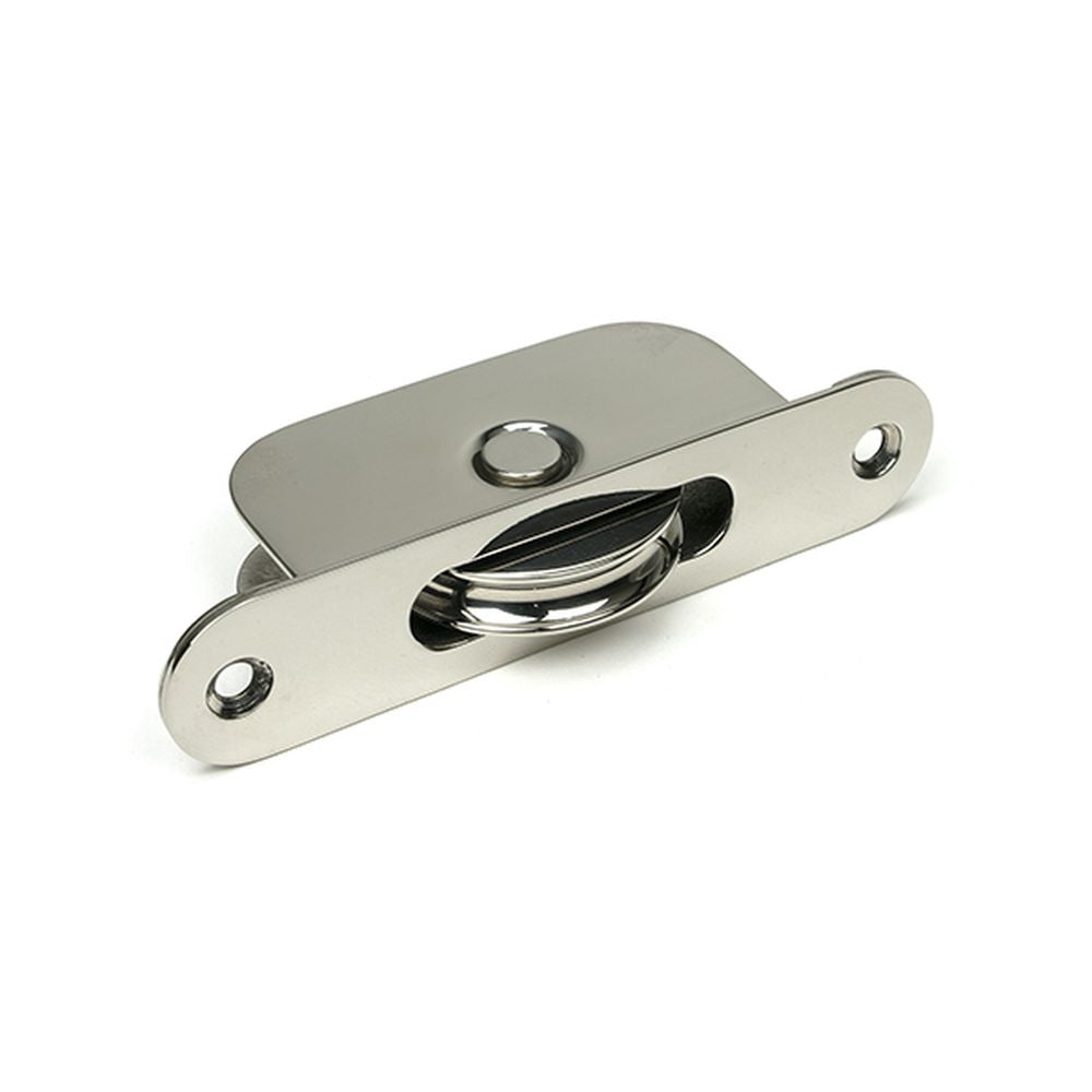 High quality images of the From The Anvil - Polished Marine SS (316) Radiused Sash Pulley 75kg | Sku. Anvil-52484 | available to order from Trade Door Handles, quick delivery at discounted prices.