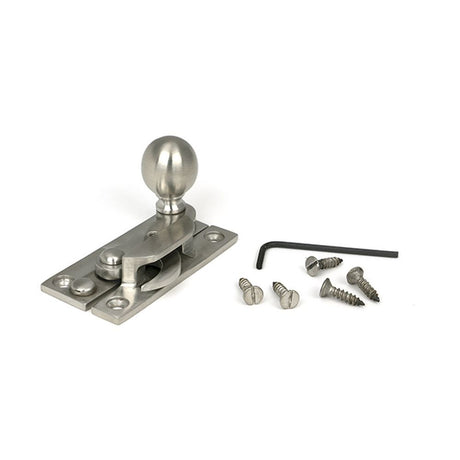 High quality images of the From The Anvil - Satin Marine SS (316) Sash Hook Fastener | Sku. Anvil-52488 | available to order from Trade Door Handles, quick delivery at discounted prices.