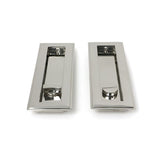 High quality images of the From The Anvil - Polished Marine SS (316) 175mm Art Deco Rectangular Pull - Privacy Set | Sku. Anvil-52497 | available to order from Trade Door Handles, quick delivery at discounted prices.