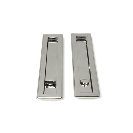 High quality images of the From The Anvil - Polished Marine SS (316) 250mm Art Deco Rectangular Pull -Privacy Set | Sku. Anvil-52499 | available to order from Trade Door Handles, quick delivery at discounted prices.
