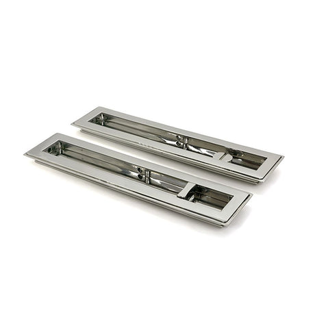High quality images of the From The Anvil - Polished Marine SS (316) 250mm Art Deco Rectangular Pull -Privacy Set | Sku. Anvil-52499 | available to order from Trade Door Handles, quick delivery at discounted prices.