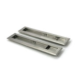 High quality images of the From The Anvil - Satin Marine SS (316) 250mm Art Deco Rectangular Pull -Privacy Set | Sku. Anvil-52500 | available to order from Trade Door Handles, quick delivery at discounted prices.