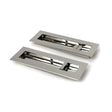High quality images of the From The Anvil - Polished Marine SS (316) 175mm Plain Rectangular Pull - Privacy Set | Sku. Anvil-52501 | available to order from Trade Door Handles, quick delivery at discounted prices.