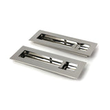 High quality images of the From The Anvil - Polished Marine SS (316) 175mm Plain Rectangular Pull - Privacy Set | Sku. Anvil-52501 | available to order from Trade Door Handles, quick delivery at discounted prices.
