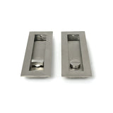 High quality images of the From The Anvil - Satin Marine SS (316) 175mm Plain Rectangular Pull - Privacy Set | Sku. Anvil-52502 | available to order from Trade Door Handles, quick delivery at discounted prices.