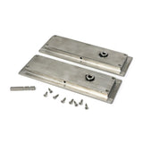 High quality images of the From The Anvil - Satin Marine SS (316) 175mm Plain Rectangular Pull - Privacy Set | Sku. Anvil-52502 | available to order from Trade Door Handles, quick delivery at discounted prices.