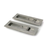 High quality images of the From The Anvil - Satin Marine SS (316) 175mm Plain Rectangular Pull - Privacy Set | Sku. Anvil-52502 | available to order from Trade Door Handles, quick delivery at discounted prices.