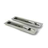 High quality images of the From The Anvil - Polished Marine SS (316) 250mm Plain Rectangular Pull - Privacy Set | Sku. Anvil-52503 | available to order from Trade Door Handles, quick delivery at discounted prices.