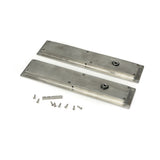 High quality images of the From The Anvil - Satin Marine SS (316) 250mm Plain Rectangular Pull - Privacy Set | Sku. Anvil-52504 | available to order from Trade Door Handles, quick delivery at discounted prices.
