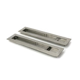 High quality images of the From The Anvil - Satin Marine SS (316) 250mm Plain Rectangular Pull - Privacy Set | Sku. Anvil-52504 | available to order from Trade Door Handles, quick delivery at discounted prices.