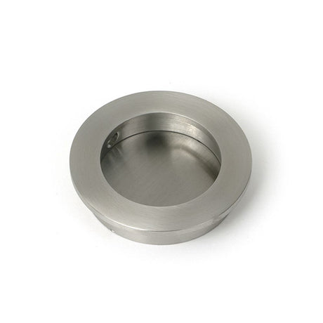 High quality images of the From The Anvil - Satin Marine SS (316) 60mm Plain Round Pull | Sku. Anvil-52510 | available to order from Trade Door Handles, quick delivery at discounted prices.