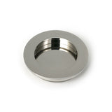 High quality images of the From The Anvil - Polished Marine SS (316) 75mm Plain Round Pull | Sku. Anvil-52511 | available to order from Trade Door Handles, quick delivery at discounted prices.