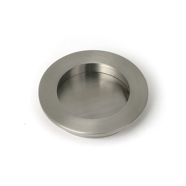 High quality images of the From The Anvil - Satin Marine SS (316) 75mm Plain Round Pull | Sku. Anvil-52512 | available to order from Trade Door Handles, quick delivery at discounted prices.