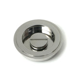 High quality images of the From The Anvil - Polished Marine SS (316) 60mm Art Deco Round Pull - Privacy Set | Sku. Anvil-52513 | available to order from Trade Door Handles, quick delivery at discounted prices.