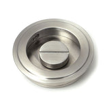 High quality images of the From The Anvil - Satin Marine SS (316) 60mm Art Deco Round Pull - Privacy Set | Sku. Anvil-52514 | available to order from Trade Door Handles, quick delivery at discounted prices.