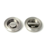 High quality images of the From The Anvil - Satin Marine SS (316) 60mm Art Deco Round Pull - Privacy Set | Sku. Anvil-52514 | available to order from Trade Door Handles, quick delivery at discounted prices.