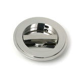 High quality images of the From The Anvil - Polished Marine SS (316) 75mm Art Deco Round Pull - Privacy Set | Sku. Anvil-52515 | available to order from Trade Door Handles, quick delivery at discounted prices.