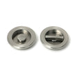 High quality images of the From The Anvil - Satin Marine SS (316) 75mm Art Deco Round Pull - Privacy Set | Sku. Anvil-52516 | available to order from Trade Door Handles, quick delivery at discounted prices.
