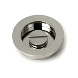 High quality images of the From The Anvil - Polished Marine SS (316) 60mm Plain Round Pull - Privacy Set | Sku. Anvil-52517 | available to order from Trade Door Handles, quick delivery at discounted prices.