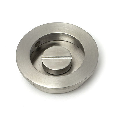 High quality images of the From The Anvil - Satin Marine SS (316) 60mm Plain Round Pull - Privacy Set | Sku. Anvil-52518 | available to order from Trade Door Handles, quick delivery at discounted prices.