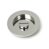 High quality images of the From The Anvil - Polished Marine SS (316) 75mm Plain Round Pull - Privacy Set | Sku. Anvil-52519 | available to order from Trade Door Handles, quick delivery at discounted prices.