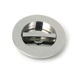 High quality images of the From The Anvil - Polished Marine SS (316) 75mm Plain Round Pull - Privacy Set | Sku. Anvil-52519 | available to order from Trade Door Handles, quick delivery at discounted prices.