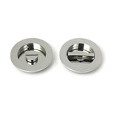 High quality images of the From The Anvil - Polished Marine SS (316) 75mm Plain Round Pull - Privacy Set | Sku. Anvil-52519 | available to order from Trade Door Handles, quick delivery at discounted prices.