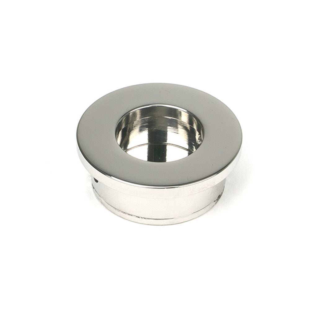 High quality images of the From The Anvil - Polished Marine SS (316) 34mm Round Finger Edge Pull | Sku. Anvil-52521 | available to order from Trade Door Handles, quick delivery at discounted prices.