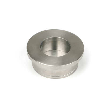High quality images of the From The Anvil - Satin Marine SS (316) 34mm Round Finger Edge Pull | Sku. Anvil-52522 | available to order from Trade Door Handles, quick delivery at discounted prices.