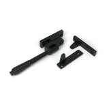 High quality images of the From The Anvil - Matt Black Night-Vent Locking Reeded Fastener | Sku. Anvil-52525 | available to order from Trade Door Handles, quick delivery at discounted prices.