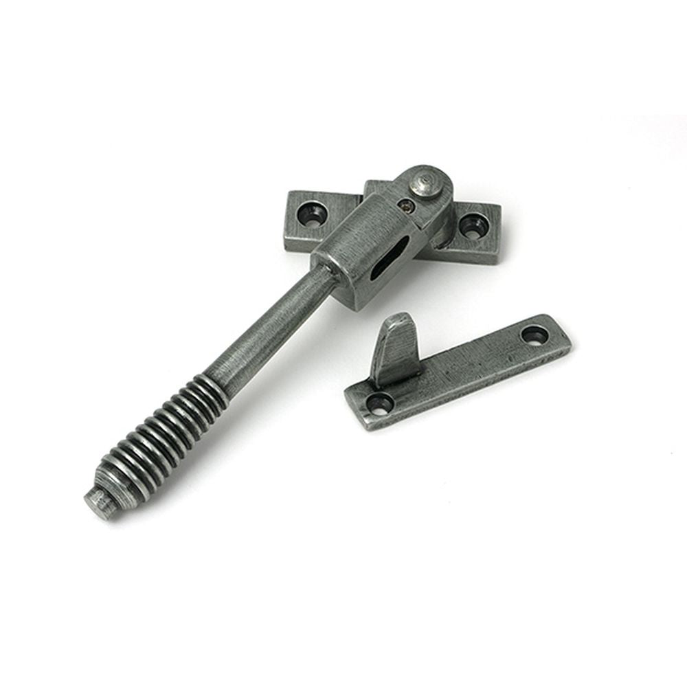 High quality images of the From The Anvil - Pewter Night-Vent Locking Reeded Fastener | Sku. Anvil-52526 | available to order from Trade Door Handles, quick delivery at discounted prices.