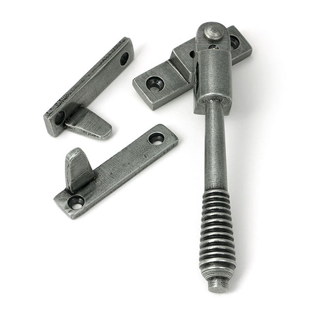 High quality images of the From The Anvil - Pewter Night-Vent Locking Reeded Fastener | Sku. Anvil-52526 | available to order from Trade Door Handles, quick delivery at discounted prices.