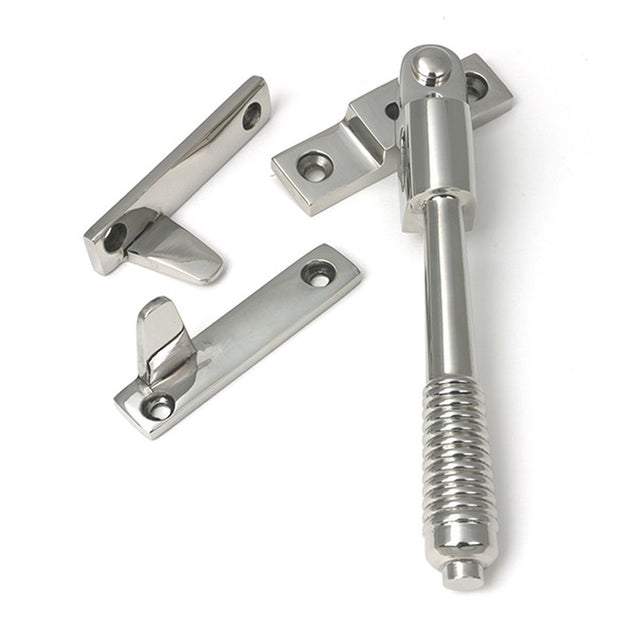 High quality images of the From The Anvil - Polished Marine SS (316) Night-Vent Locking Reeded Fastener | Sku. Anvil-52527 | available to order from Trade Door Handles, quick delivery at discounted prices.