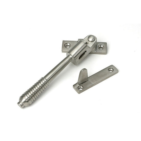 High quality images of the From The Anvil - Satin Marine SS (316) Night-Vent Locking Reeded Fastener | Sku. Anvil-52528 | available to order from Trade Door Handles, quick delivery at discounted prices.