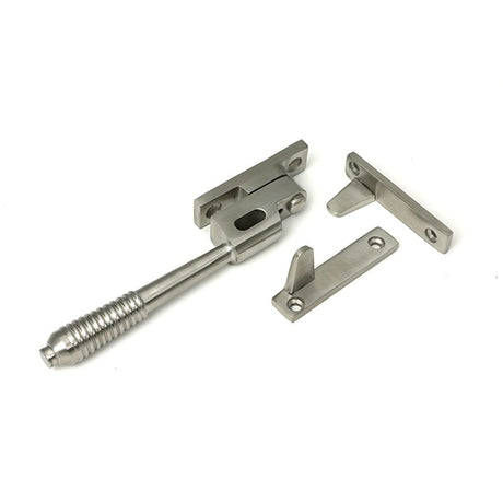 High quality images of the From The Anvil - Satin Marine SS (316) Night-Vent Locking Reeded Fastener | Sku. Anvil-52528 | available to order from Trade Door Handles, quick delivery at discounted prices.