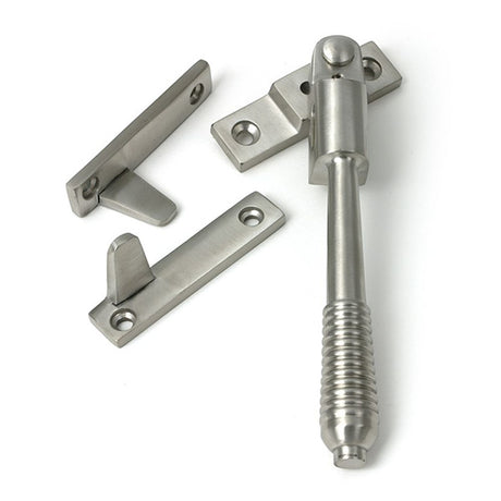 High quality images of the From The Anvil - Satin Marine SS (316) Night-Vent Locking Reeded Fastener | Sku. Anvil-52528 | available to order from Trade Door Handles, quick delivery at discounted prices.