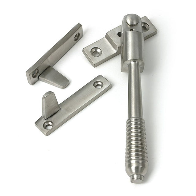 High quality images of the From The Anvil - Satin Marine SS (316) Night-Vent Locking Reeded Fastener | Sku. Anvil-52528 | available to order from Trade Door Handles, quick delivery at discounted prices.