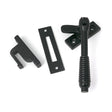 High quality images of the From The Anvil - Matt Black Locking Reeded Fastener | Sku. Anvil-52529 | available to order from Trade Door Handles, quick delivery at discounted prices.