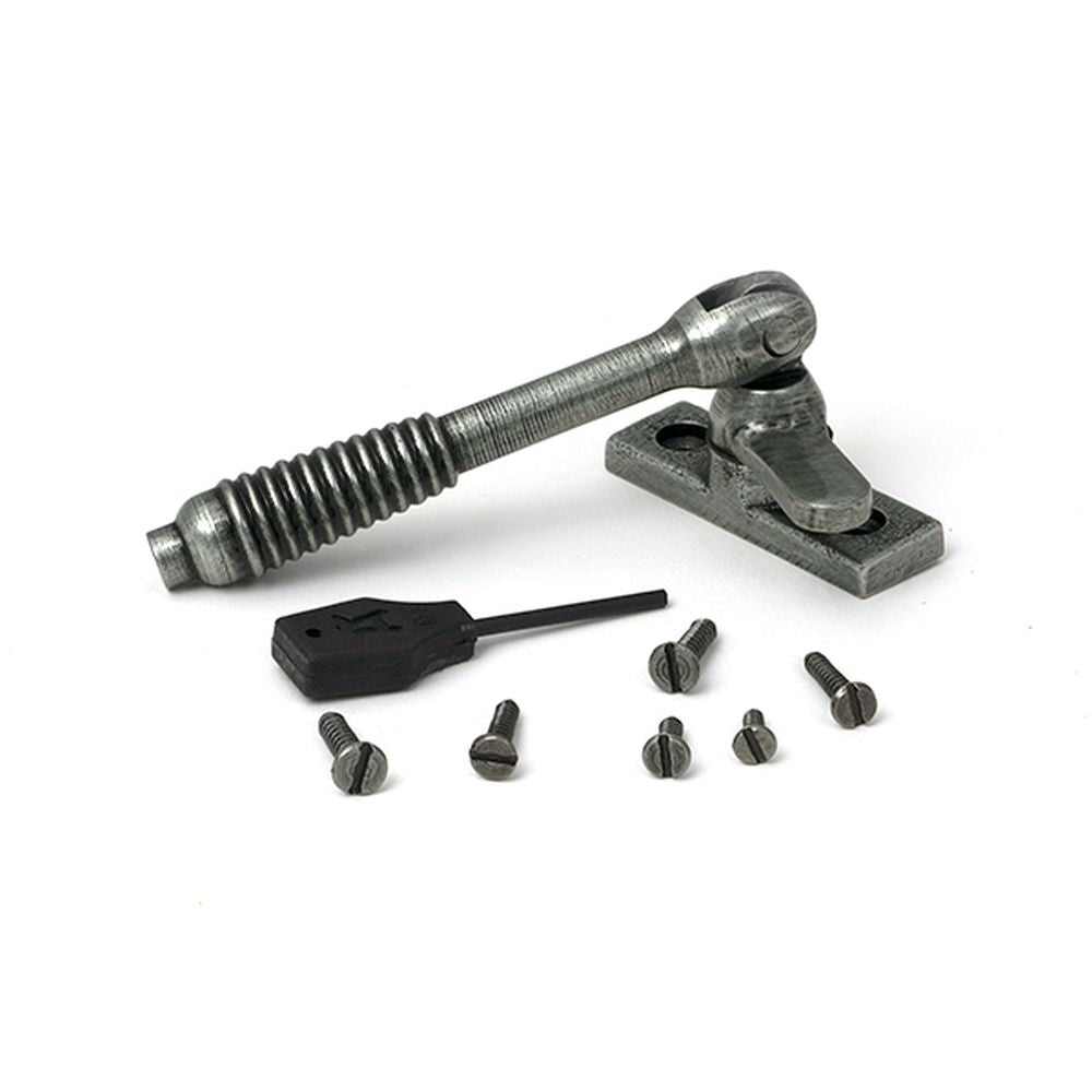 High quality images of the From The Anvil - Pewter Locking Reeded Fastener | Sku. Anvil-52530 | available to order from Trade Door Handles, quick delivery at discounted prices.